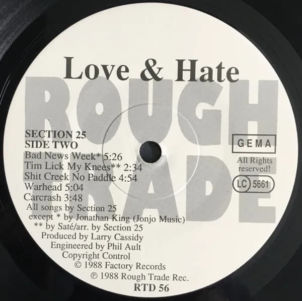 Section 25 — Love & Hate