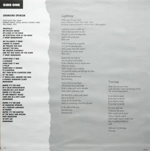 Philip Glass — Songs From Liquid Days