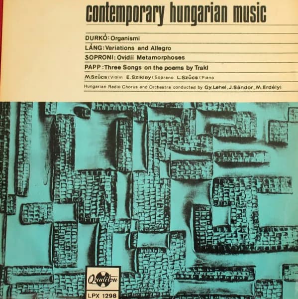 Organismi / Variations And Allegro / Ovidii Metamorphoses / Three Songs On The Poems By Trakl