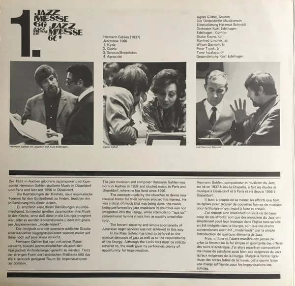 Hermann Gehlen, Giselher Klebe — Jazzmesse 1966 / 12-Ton-Messe 1966