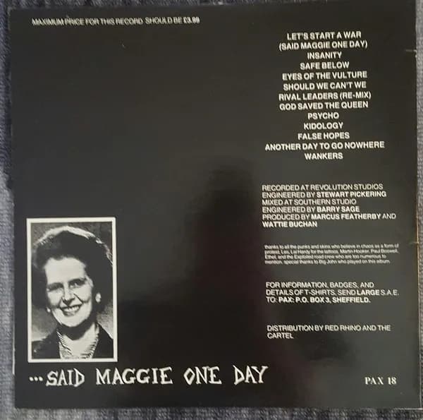 The Exploited — Let's Start A War... ...Said Maggie One Day