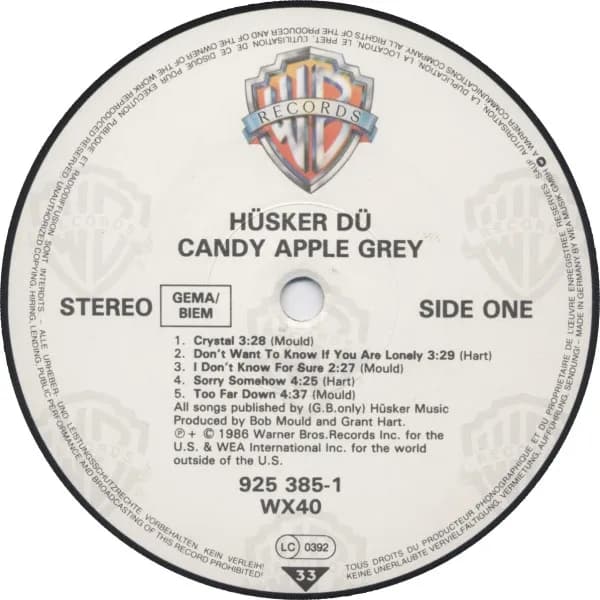 Hüsker Dü — Candy Apple Grey