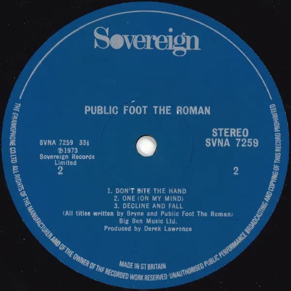 Public Foot The Roman — Public Foot The Roman