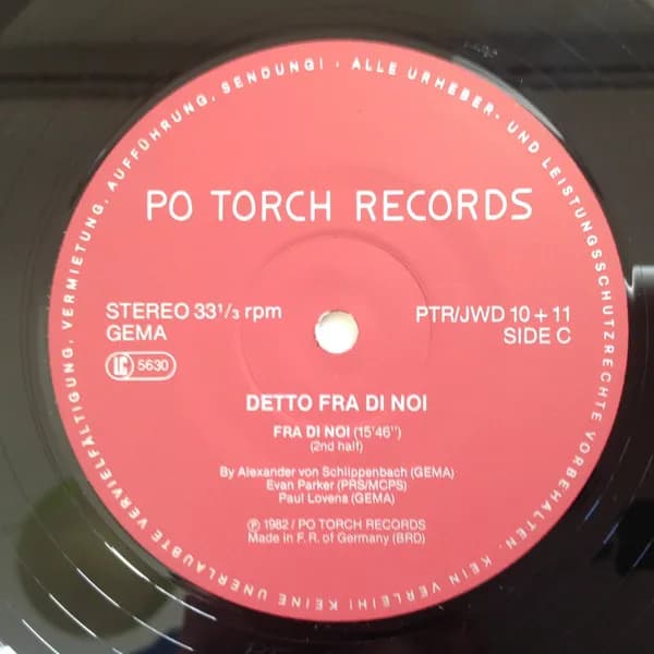 Alexander von Schlippenbach Trio — Detto Fra Di Noi