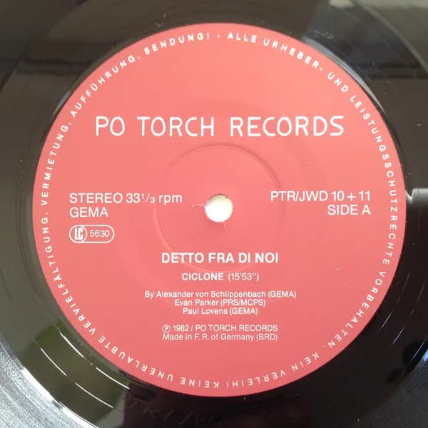 Alexander von Schlippenbach Trio — Detto Fra Di Noi