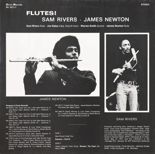 The Tuba Trio · James Newton (2) — Flutes!