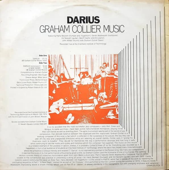 Graham Collier Music — Darius