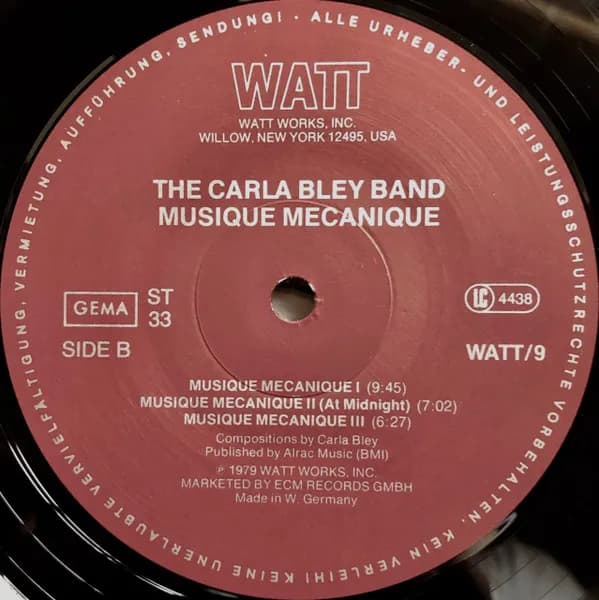 The Carla Bley Band — Musique Mecanique