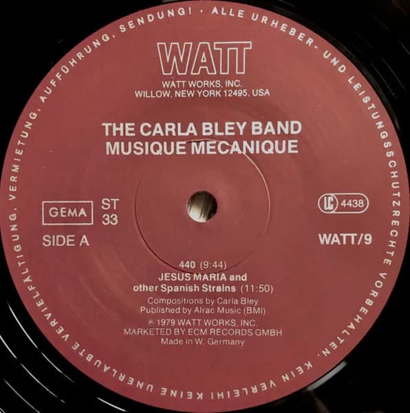 The Carla Bley Band — Musique Mecanique