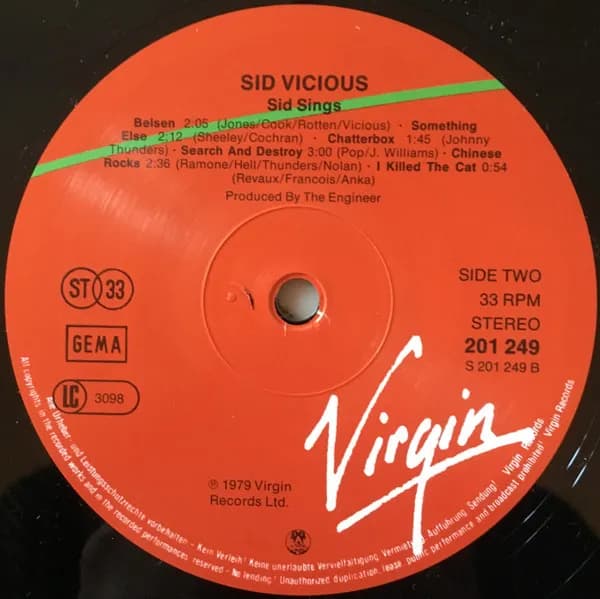 Sid Vicious — Sid Sings