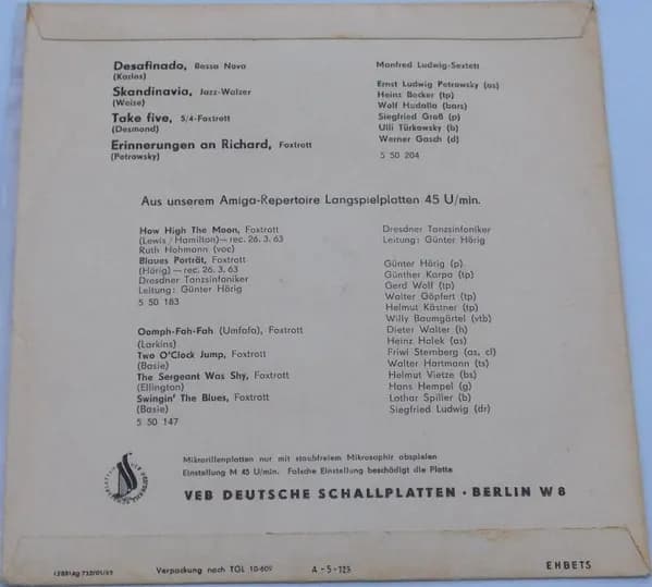 Manfred-Ludwig Sextett — Jazz