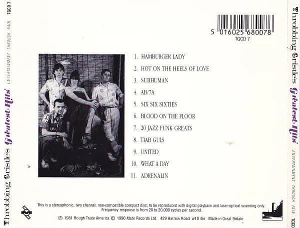 Throbbing Gristle — Throbbing Gristle's Greatest Hits (Entertainment Through Pain)