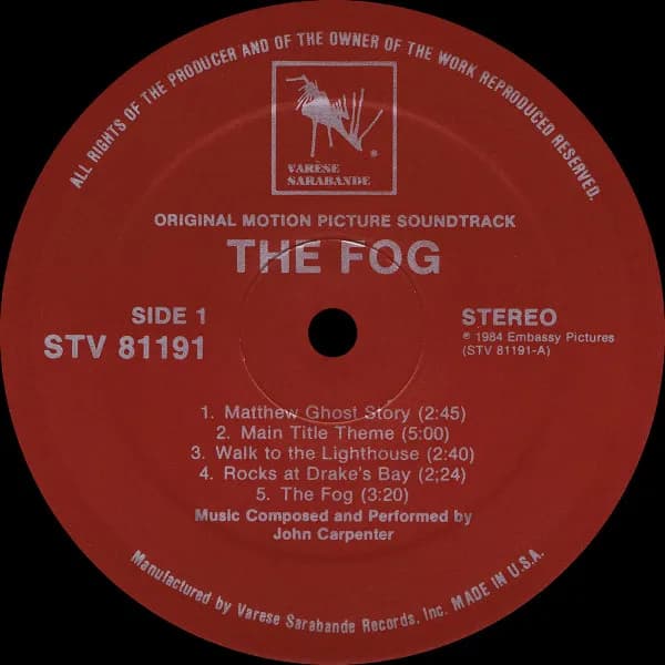John Carpenter — The Fog (Original Motion Picture Soundtrack)