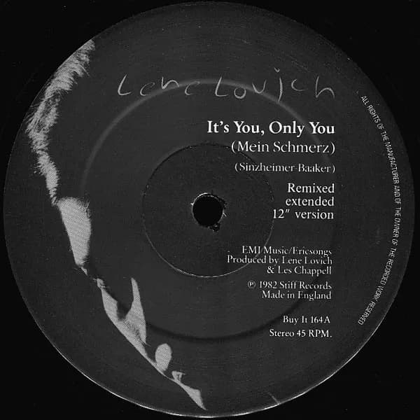 Lene Lovich — It's You, Only You (Mein Schmerz)