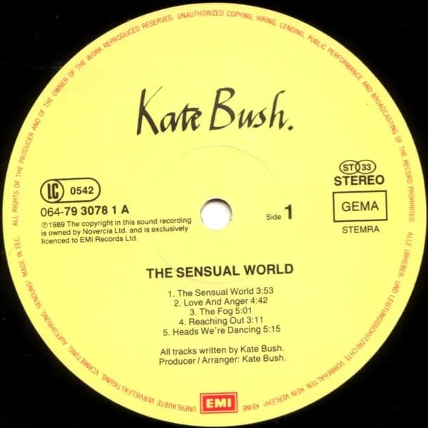 Kate Bush — The Sensual World