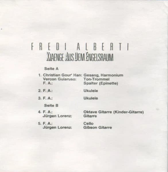 Fredi Alberti — Klaenge Aus Dem Engelsraum (Die Verdunklung Der Sonne Und Des Mondes)