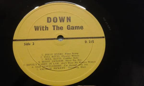 Various — Down With The Game Volume 3: Vintage Country Blues