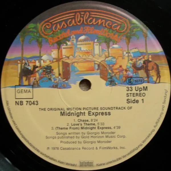 Giorgio Moroder — Midnight Express (Music From The Original Motion Picture Soundtrack)