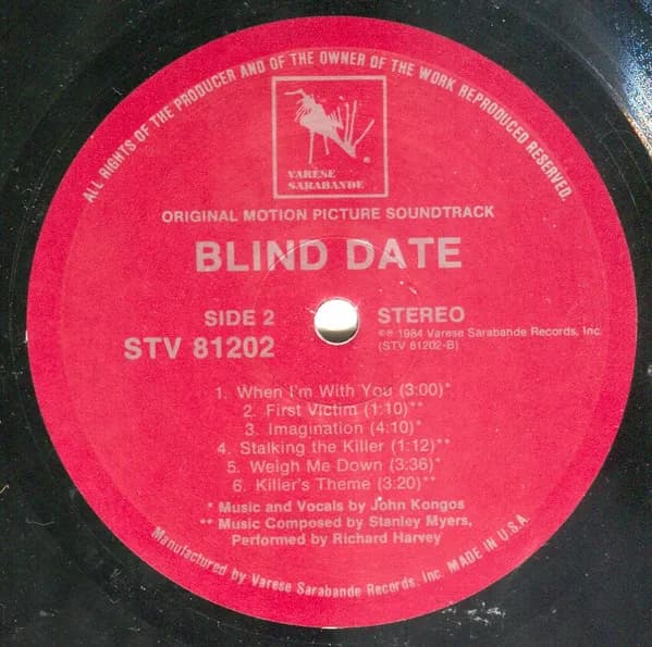John Kongos / Stanley Myers — Blind Date (Original Motion Picture Soundtrack)