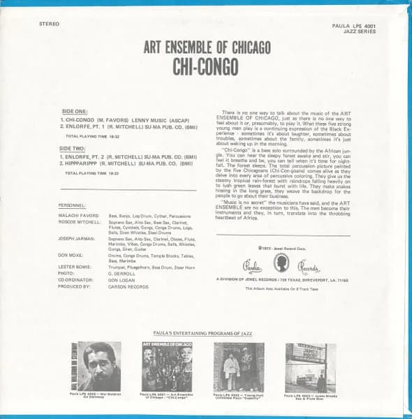 The Art Ensemble Of Chicago — Chi Congo
