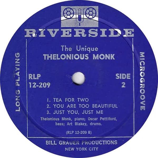 Thelonious Monk — The Unique Thelonious Monk