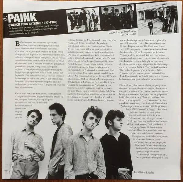 Various — Paink (French Punk Anthems 1977-1982)