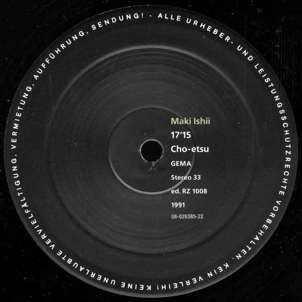 Toshi Ichiyanagi / Maki Ishii — Music For Living Process / Cho-Etsu