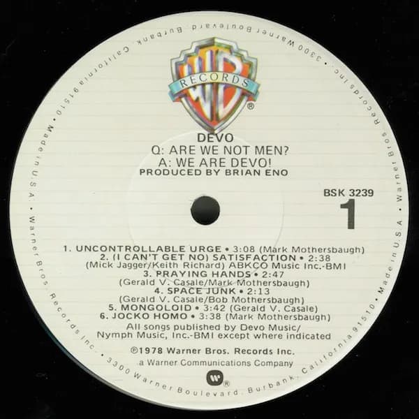 Devo — Q: Are We Not Men? A: We Are Devo!