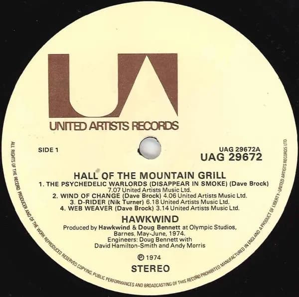 Hawkwind — Hall Of The Mountain Grill