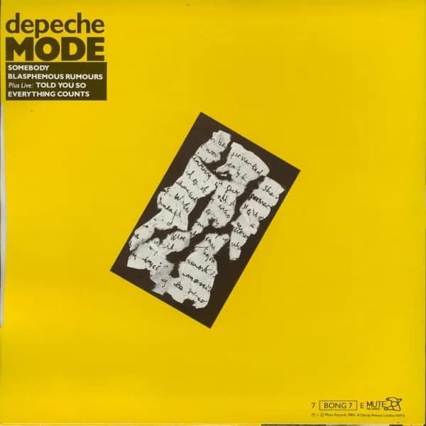 Depeche Mode — Blasphemous Rumours / Somebody