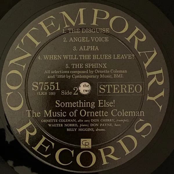 Ornette Coleman — Something Else!!!!