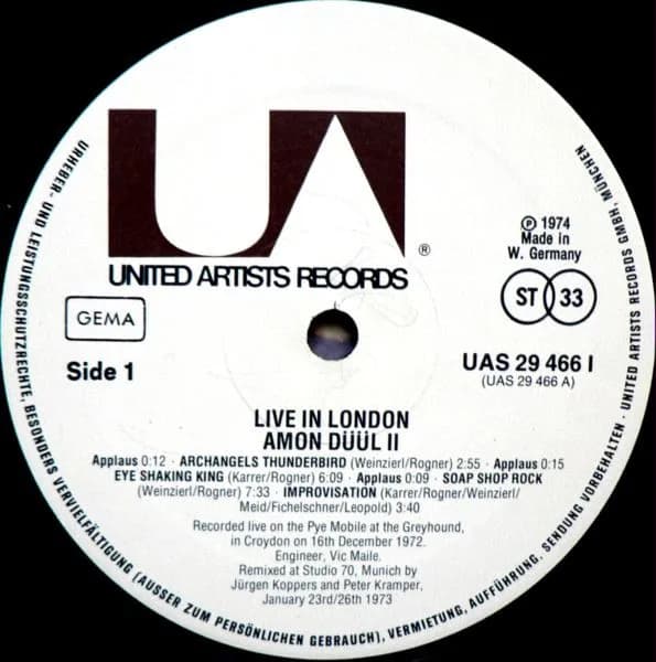 Amon Düül II — Live In London