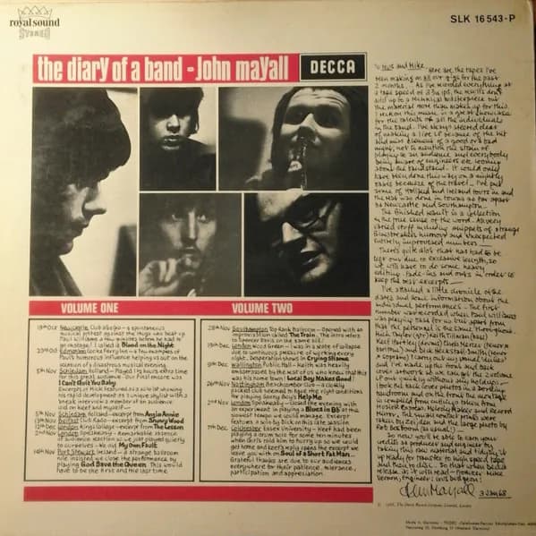 John Mayall — The Diary Of A Band (Volume One)