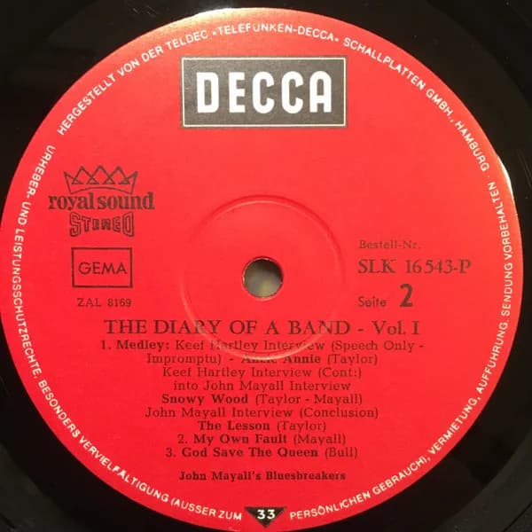 John Mayall — The Diary Of A Band (Volume One)