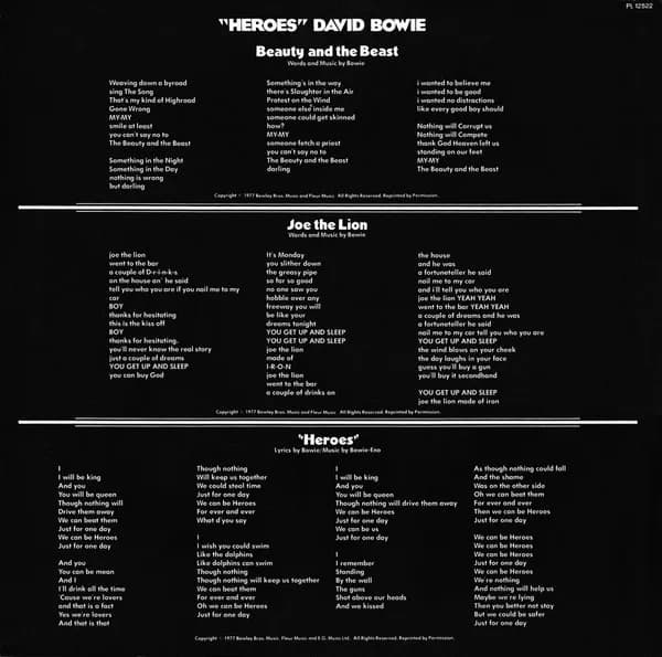 David Bowie — "Heroes"