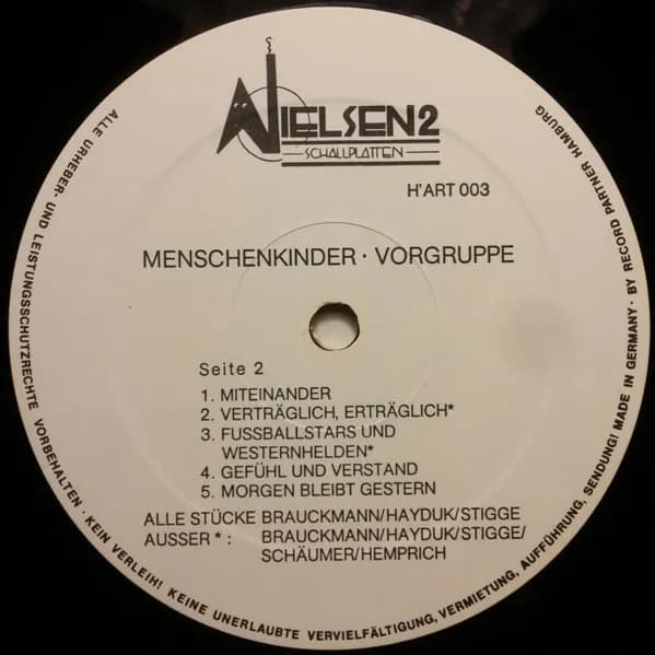 Vorgruppe — Menschenkinder