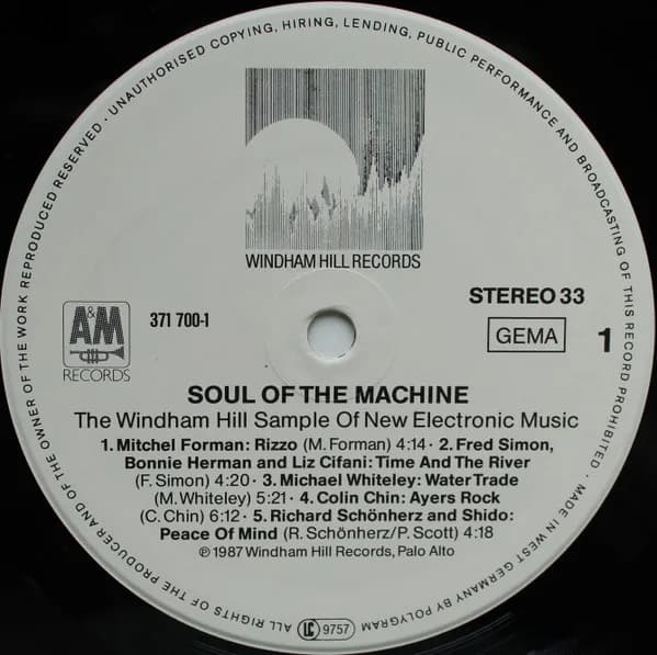 Various — Soul Of The Machine - The Windham Hill Sampler Of New Electronic Music