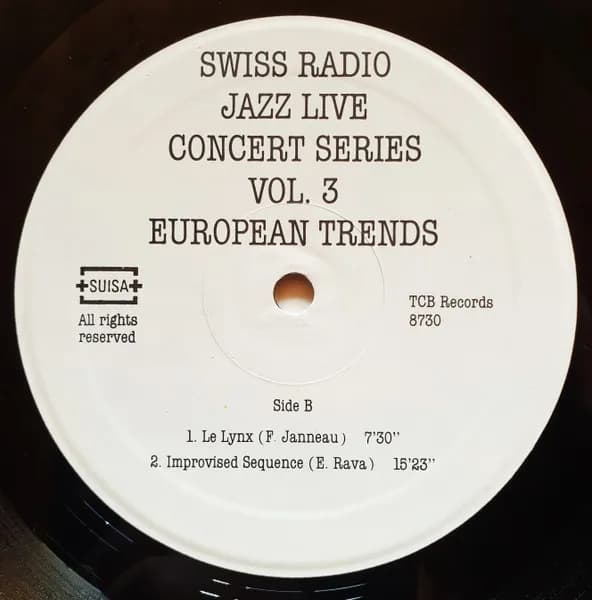 Karl Berger, Karin Krog, Albert Mangelsdorff, Zbigniew Seifert, François Jeanneau, Enrico Rava With Jazz Live Trio — European Trends