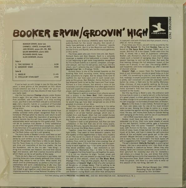 Booker Ervin — Groovin' High