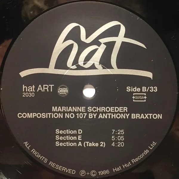 Marianne Schroeder — Braxton & Stockhausen