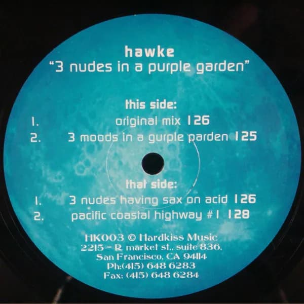 Hawke — 3 Nudes In A Purple Garden
