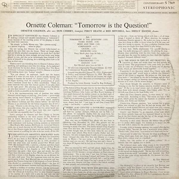 Ornette Coleman — Tomorrow Is The Question!