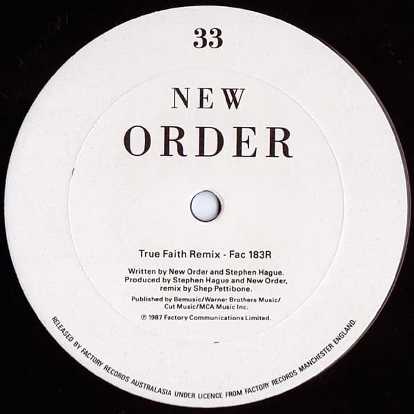New Order — True Faith Remix