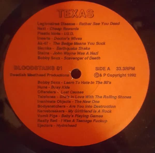 Various — Bloodstains Across Texas - The Jack Ruby State