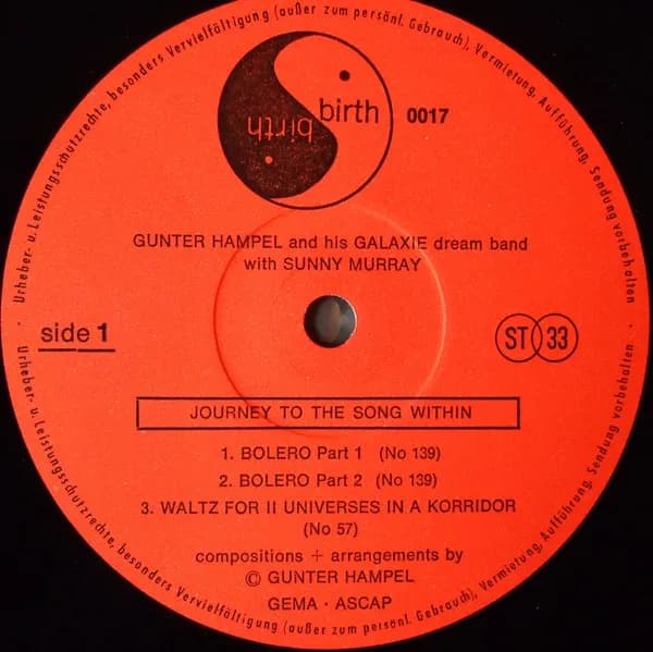 Gunter Hampel And His Galaxie Dream Band — Journey To The Song Within
