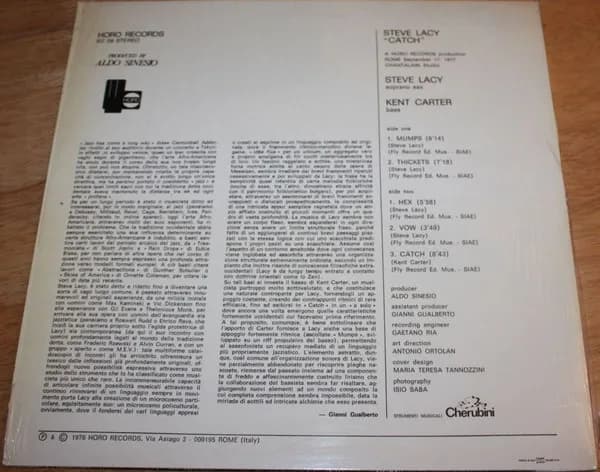Steve Lacy — Catch