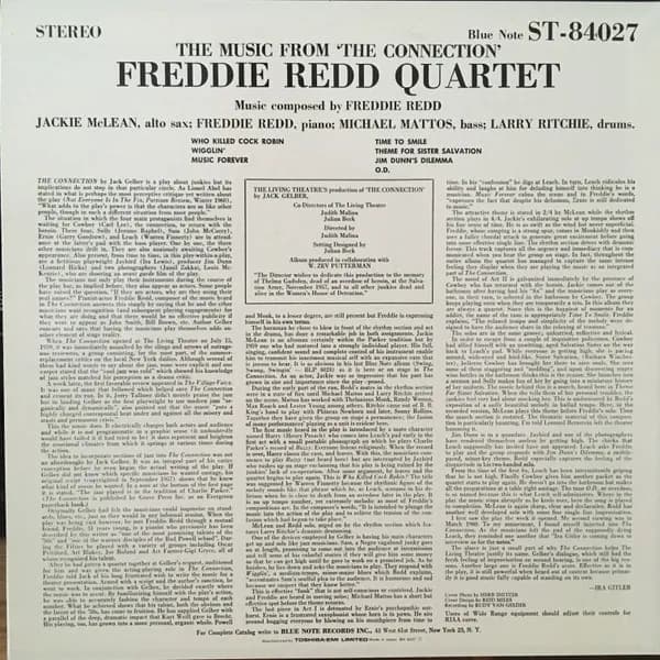 Freddie Redd Quartet With Jackie McLean — The Music From "The Connection"