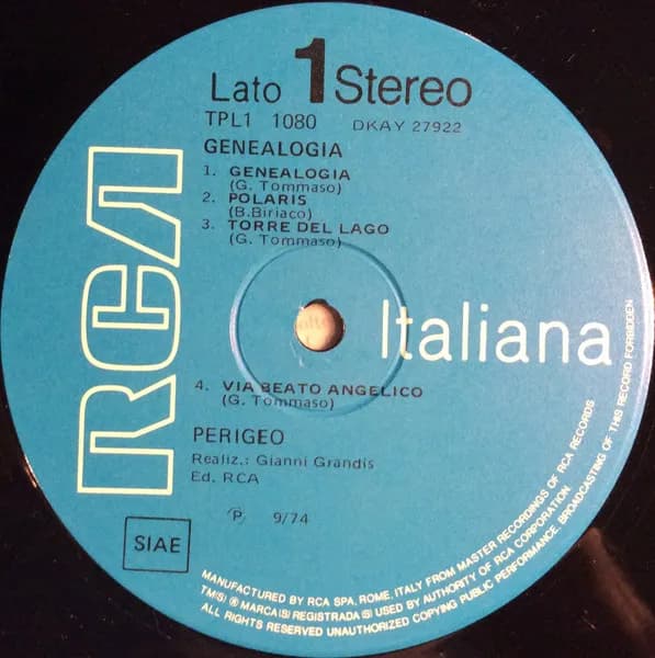 Perigeo — Genealogia