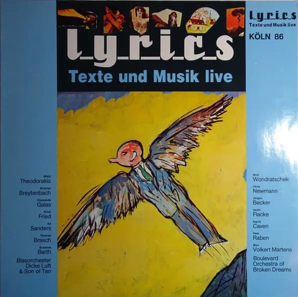 Lyrics: Texte Und Musik Live Köln 86