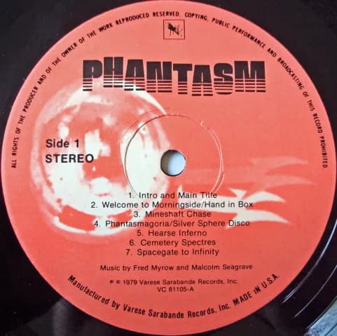 Fred Myrow And Malcolm Seagrave — Phantasm (Original Motion Picture Soundtrack)